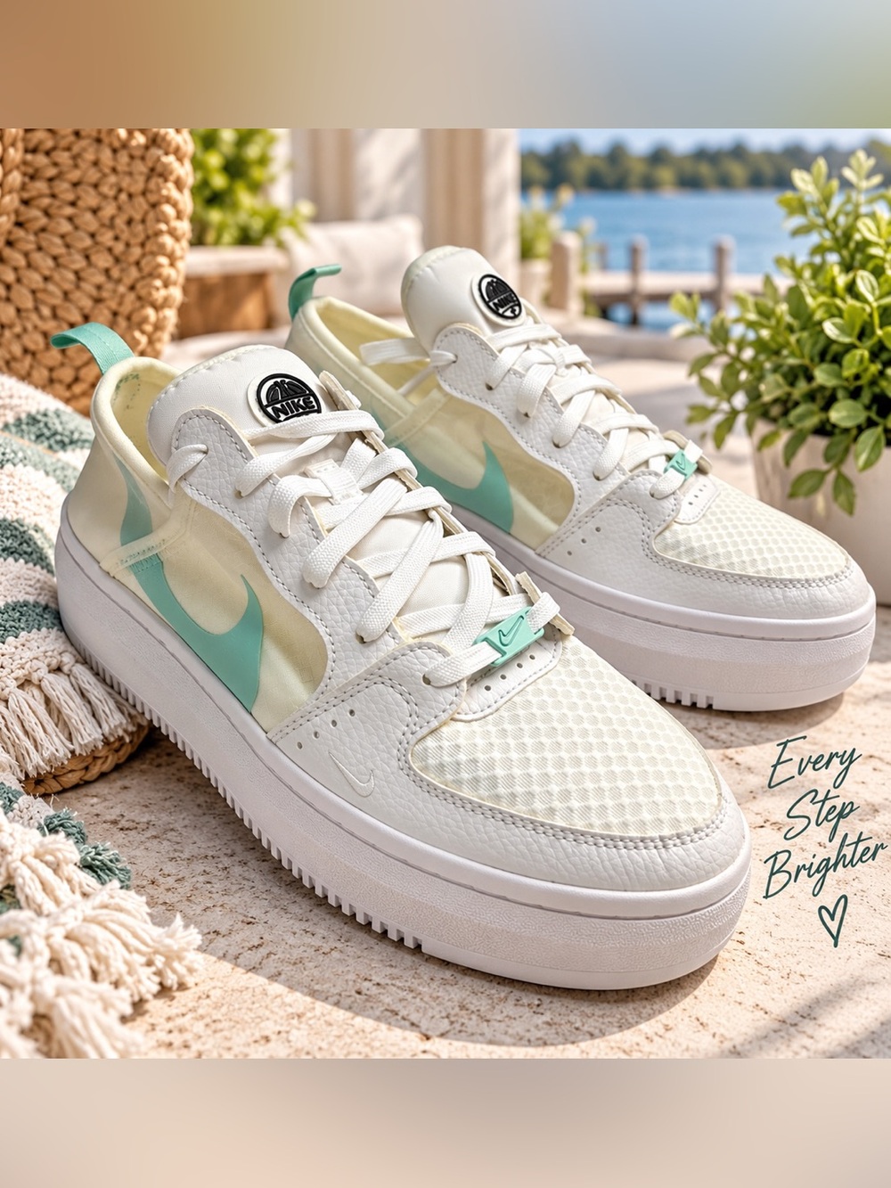Nike Court Vision Alta TXT White Light Dew Women’s Size 11 CW6536 100